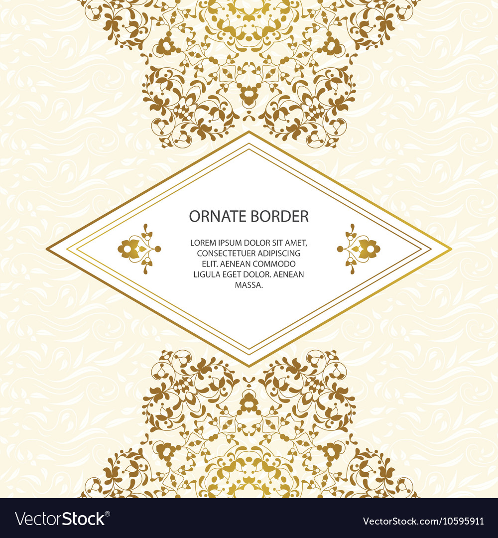 Decorative frame elegant element