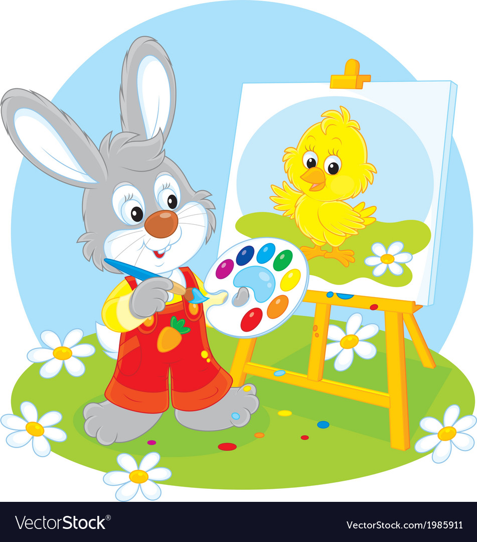 Easter bunny painter