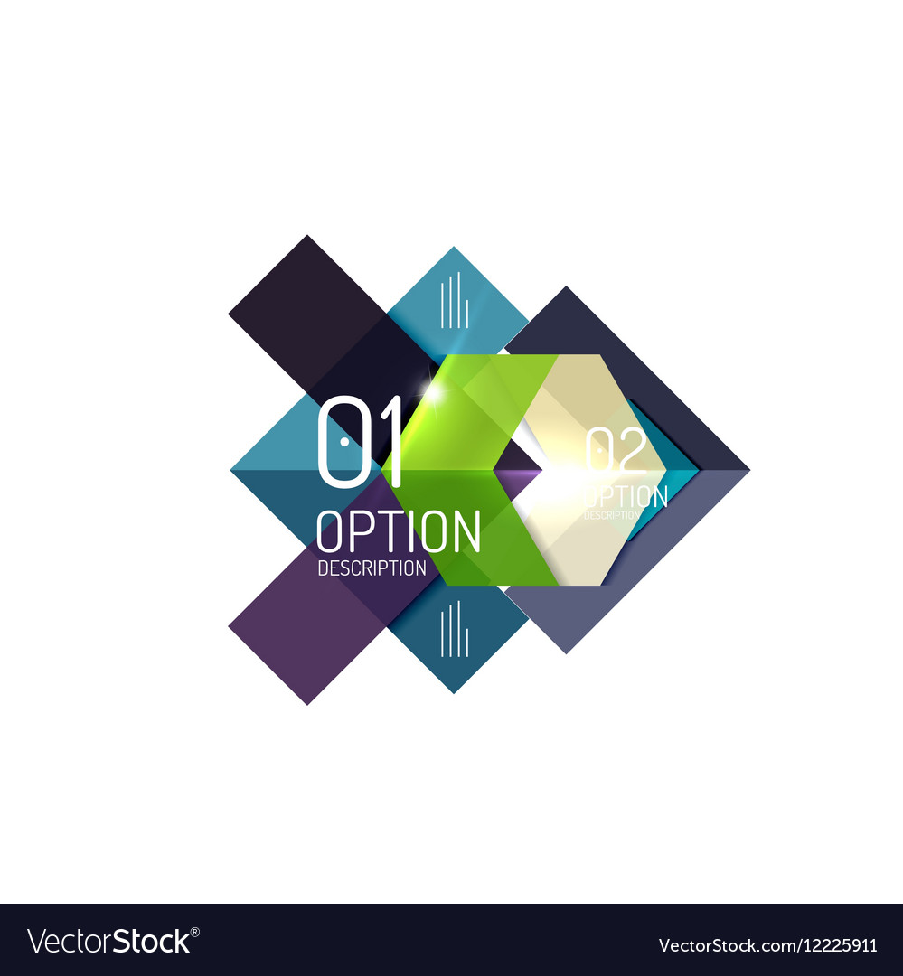 Geometric abstract composition with text