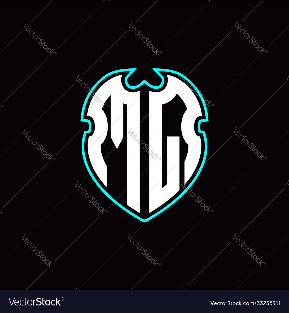 M q initial logo design with a shield shape vector image M q initial logo design with a shield shape
