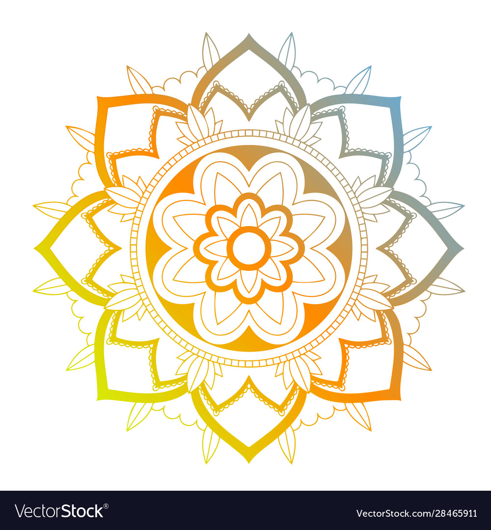 Mandala patterns on isolated background Royalty Free Vector