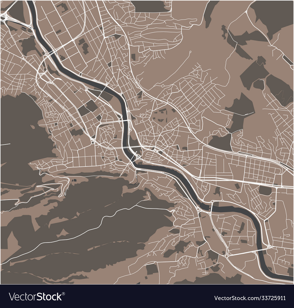 Map city tbilisi georgia Royalty Free Vector Image