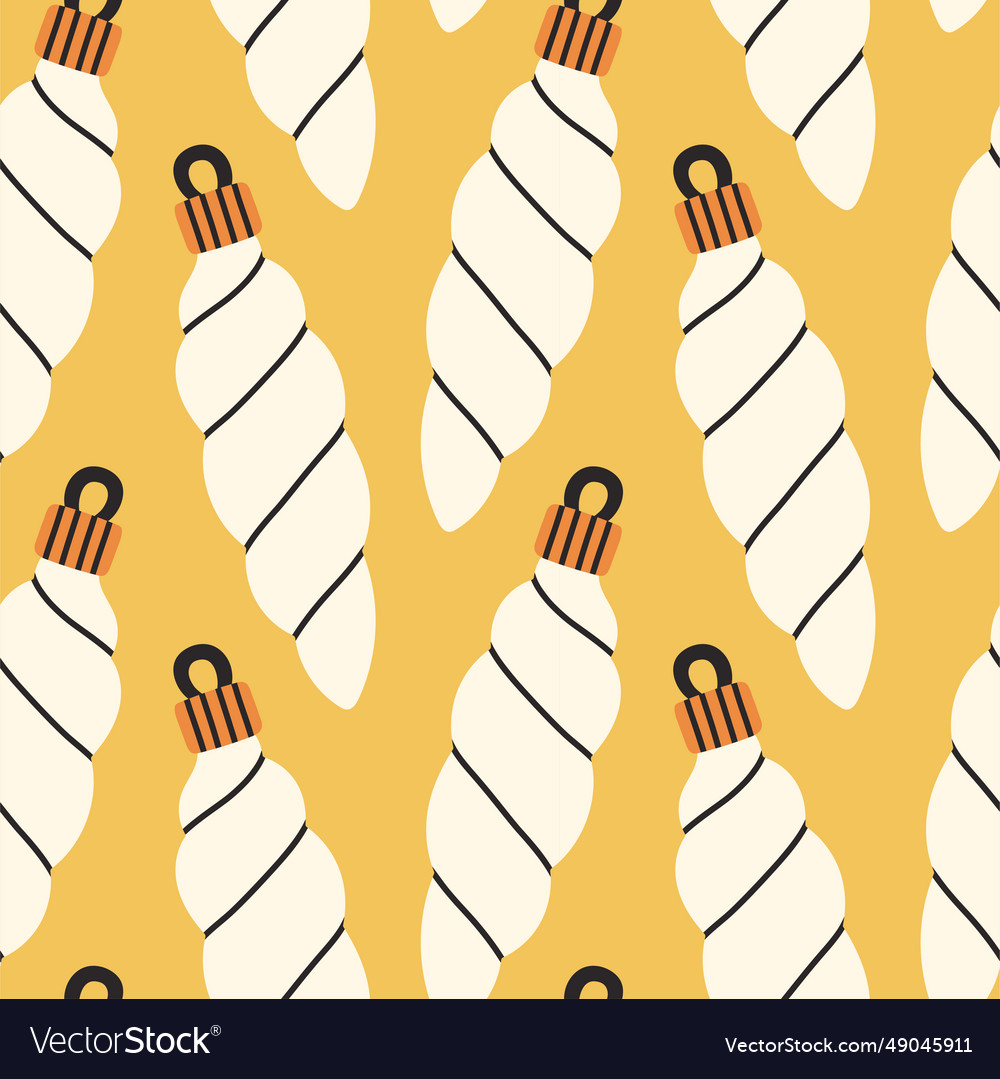 New year seamless pattern hand drawn vector image New year seamless pattern hand drawn