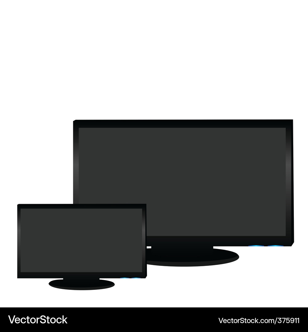 Plasma lcd tv Royalty Free Vector Image - VectorStock