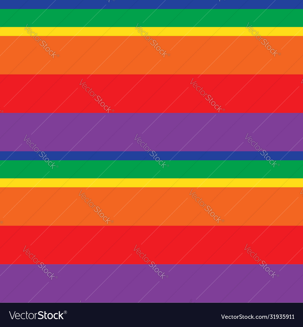 Rainbow stripe seamless pattern background vector image Rainbow stripe seamless pattern background