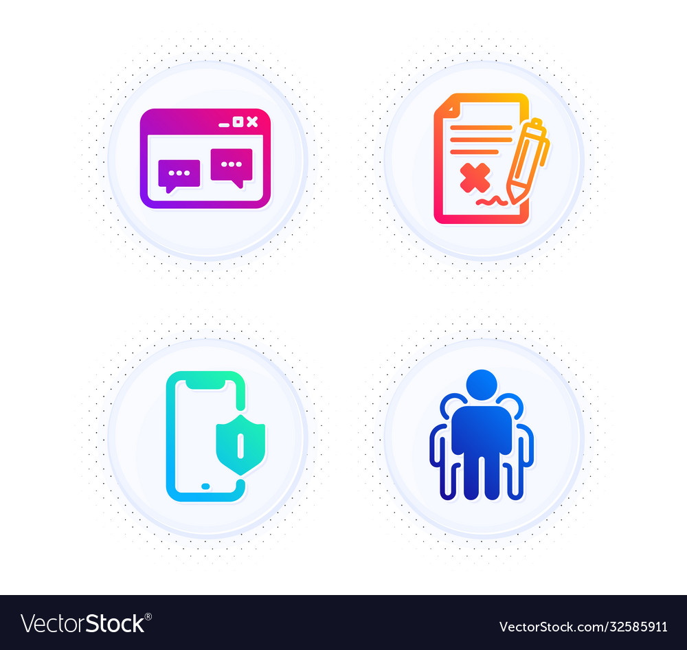 Reject file browser window and smartphone vector image Reject file browser window and smartphone