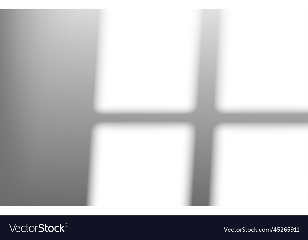 Shadow from the window realistic overlay Vector Image Shadow from the window realistic overlay