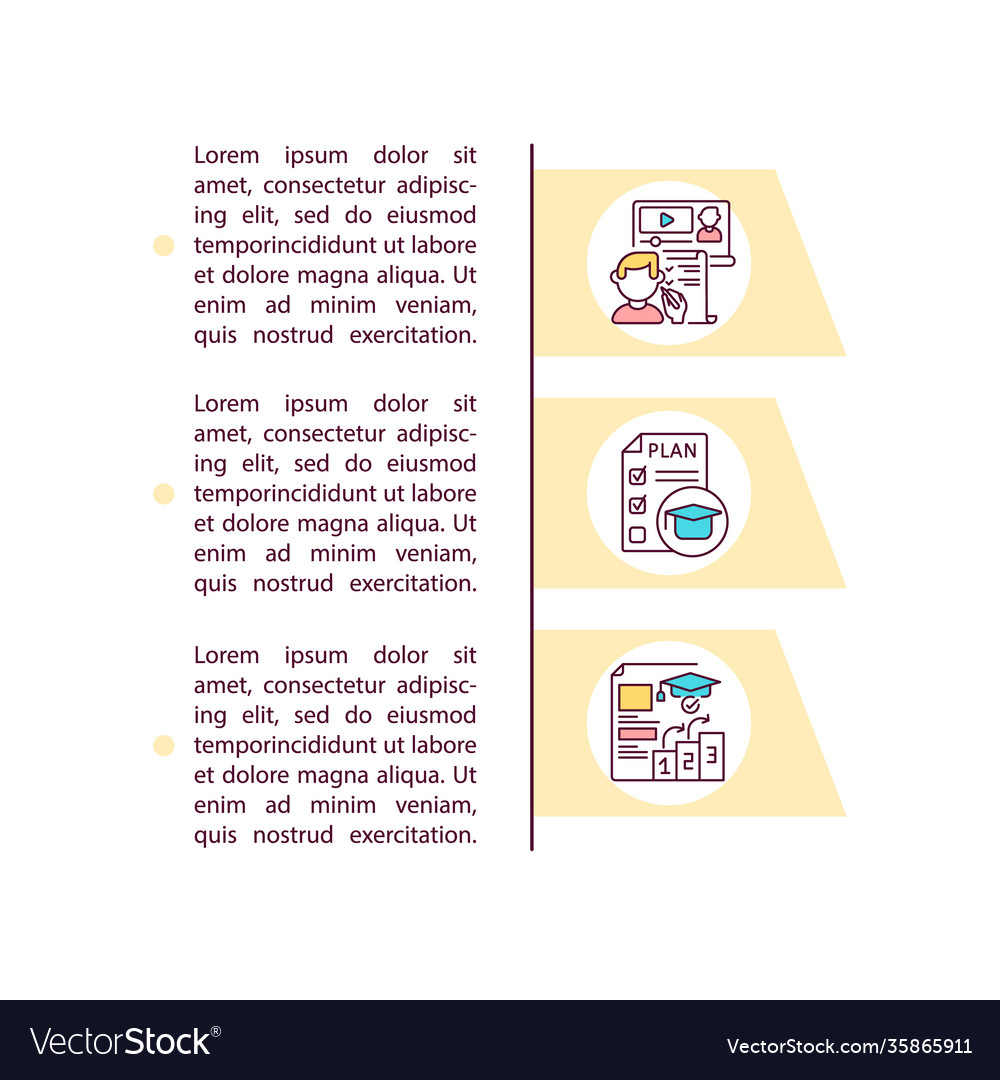 Up-to-date curriculum concept icon with text vector image Up-to-date curriculum concept icon with text