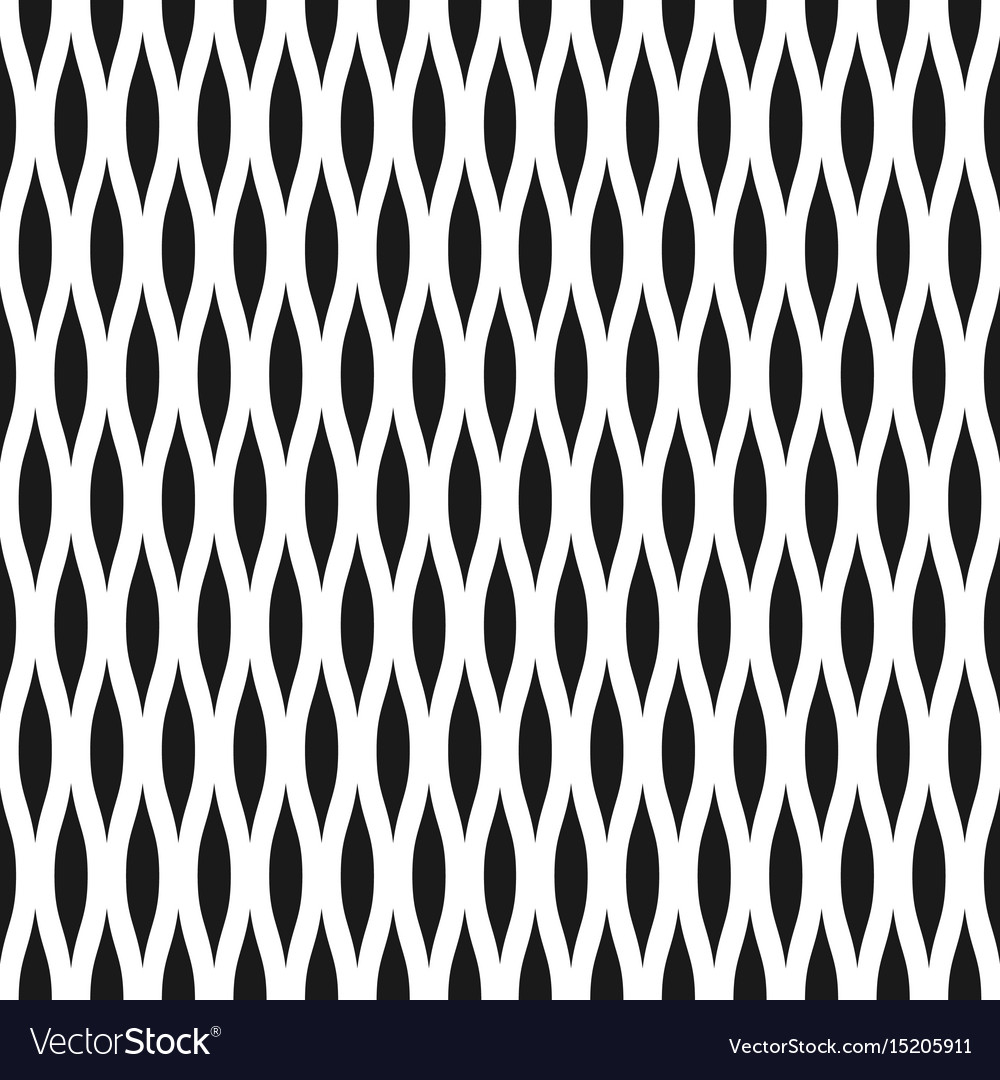 Wavy seamless pattern background in black