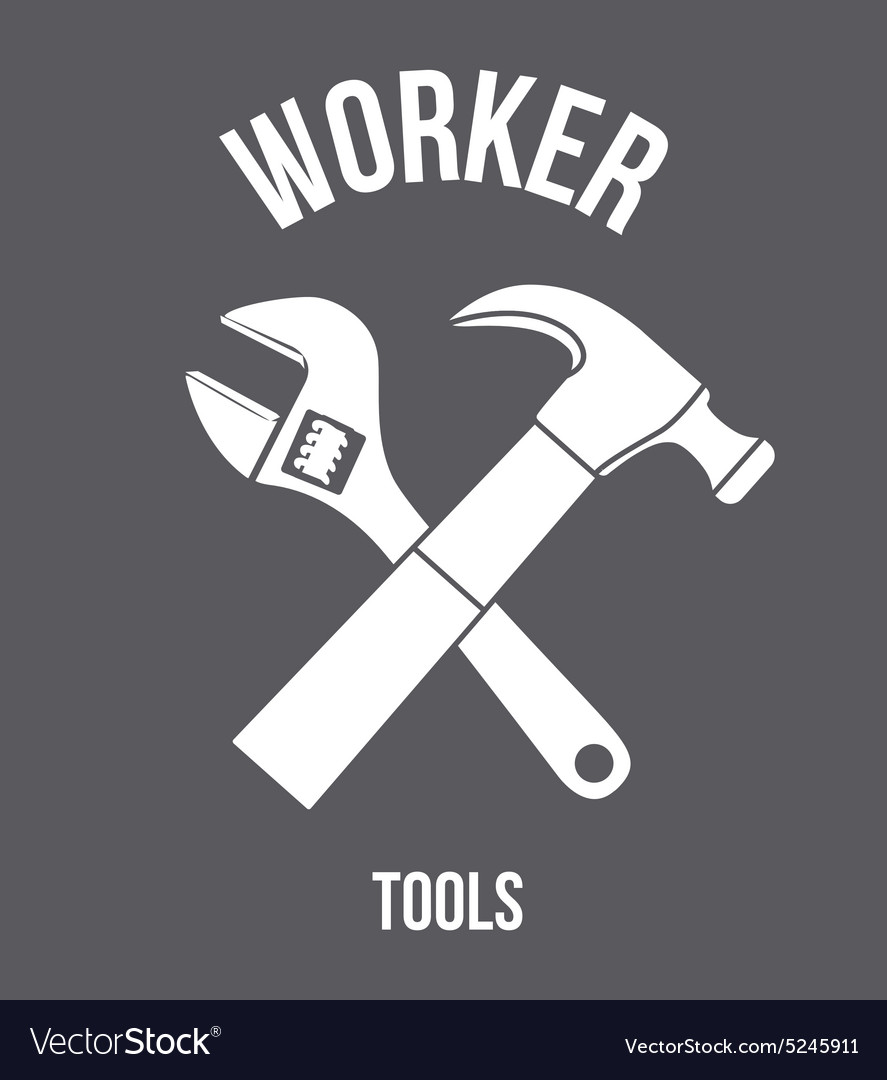 Worker tools design Royalty Free Vector Image - VectorStock