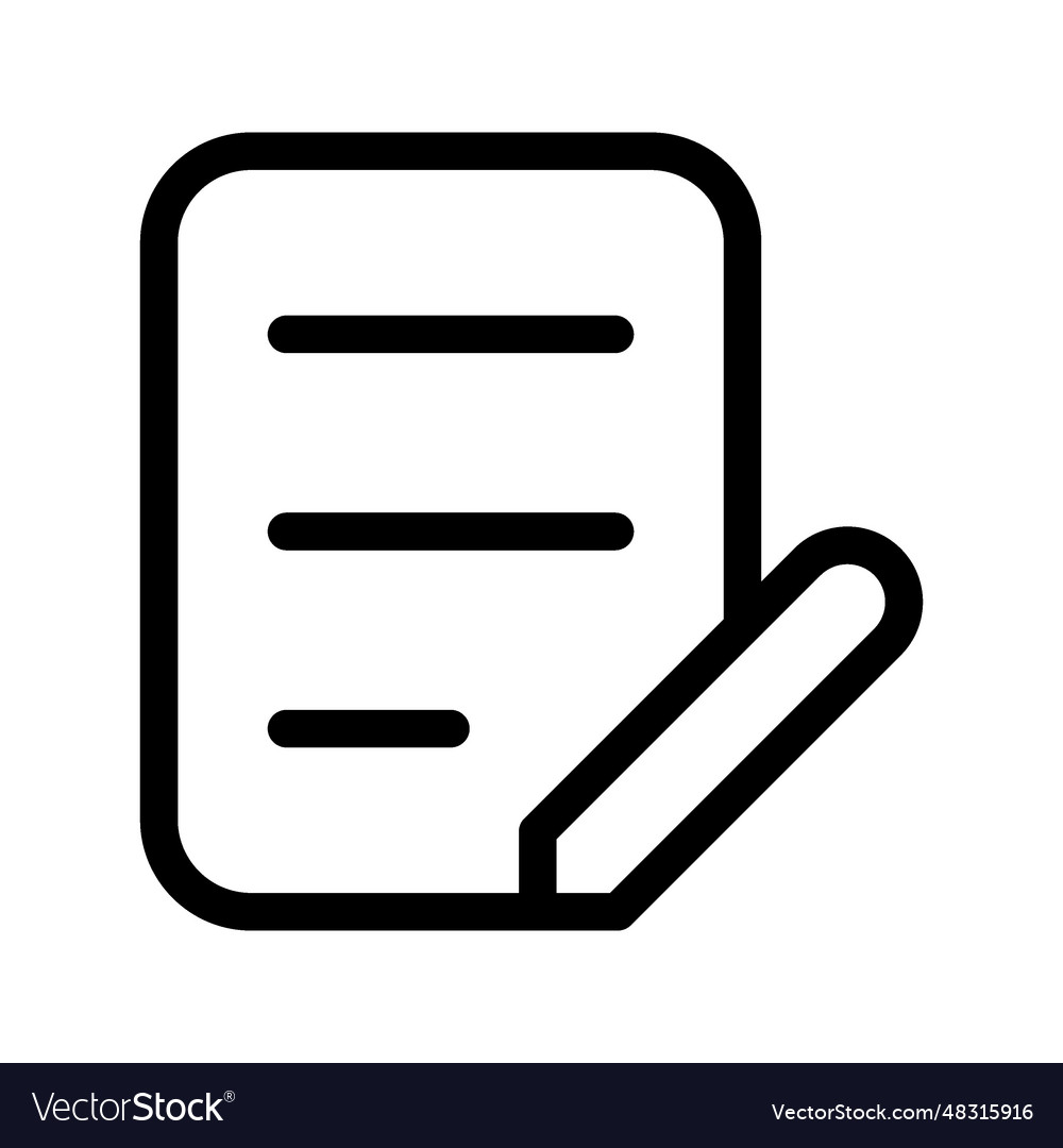 Edit file icon Vector Image Edit file icon