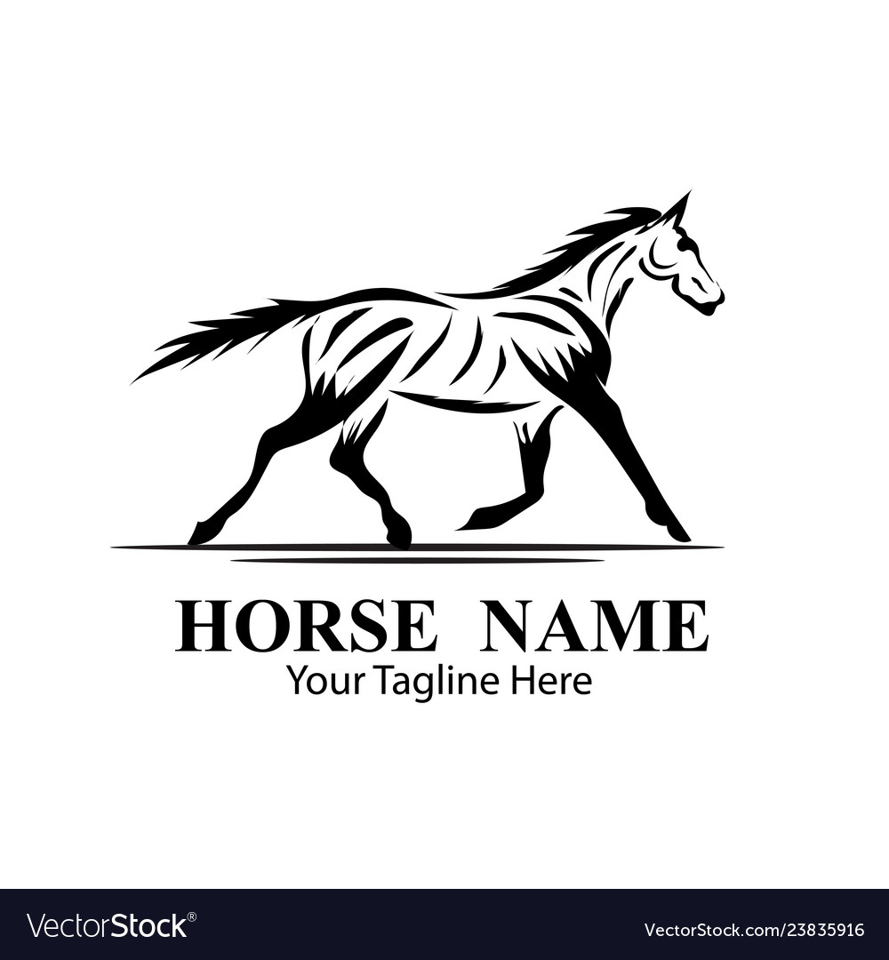 Horse logo designs concept
