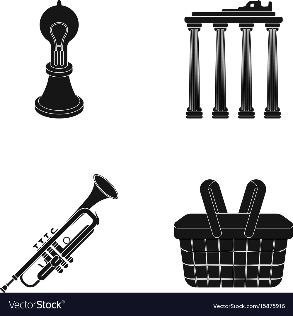 Incandescent lamp columns and other web icon