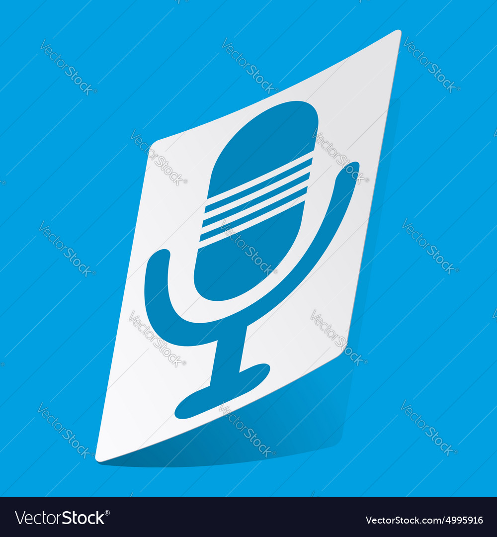 Microphone sticker