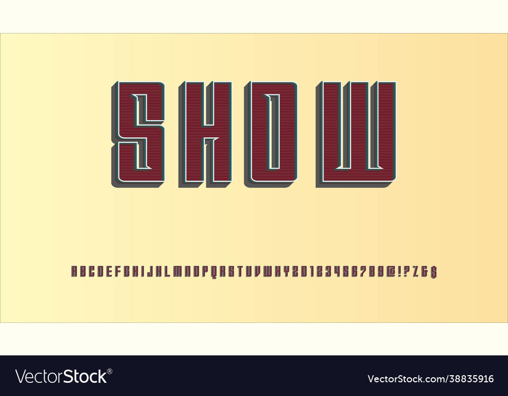 Typeface abstract modern alphabet and fonts happy Vector Image