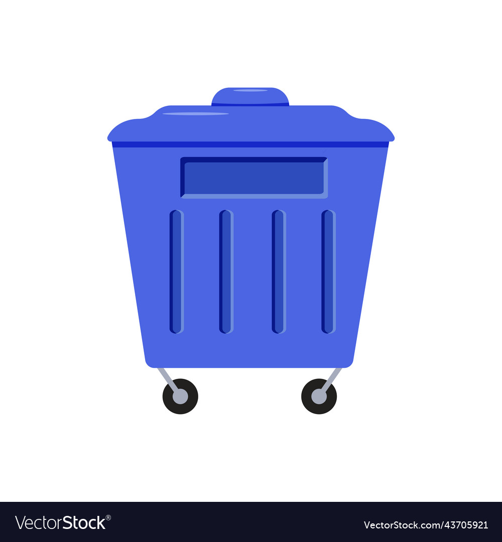 Colored garbage can a container for sorting waste