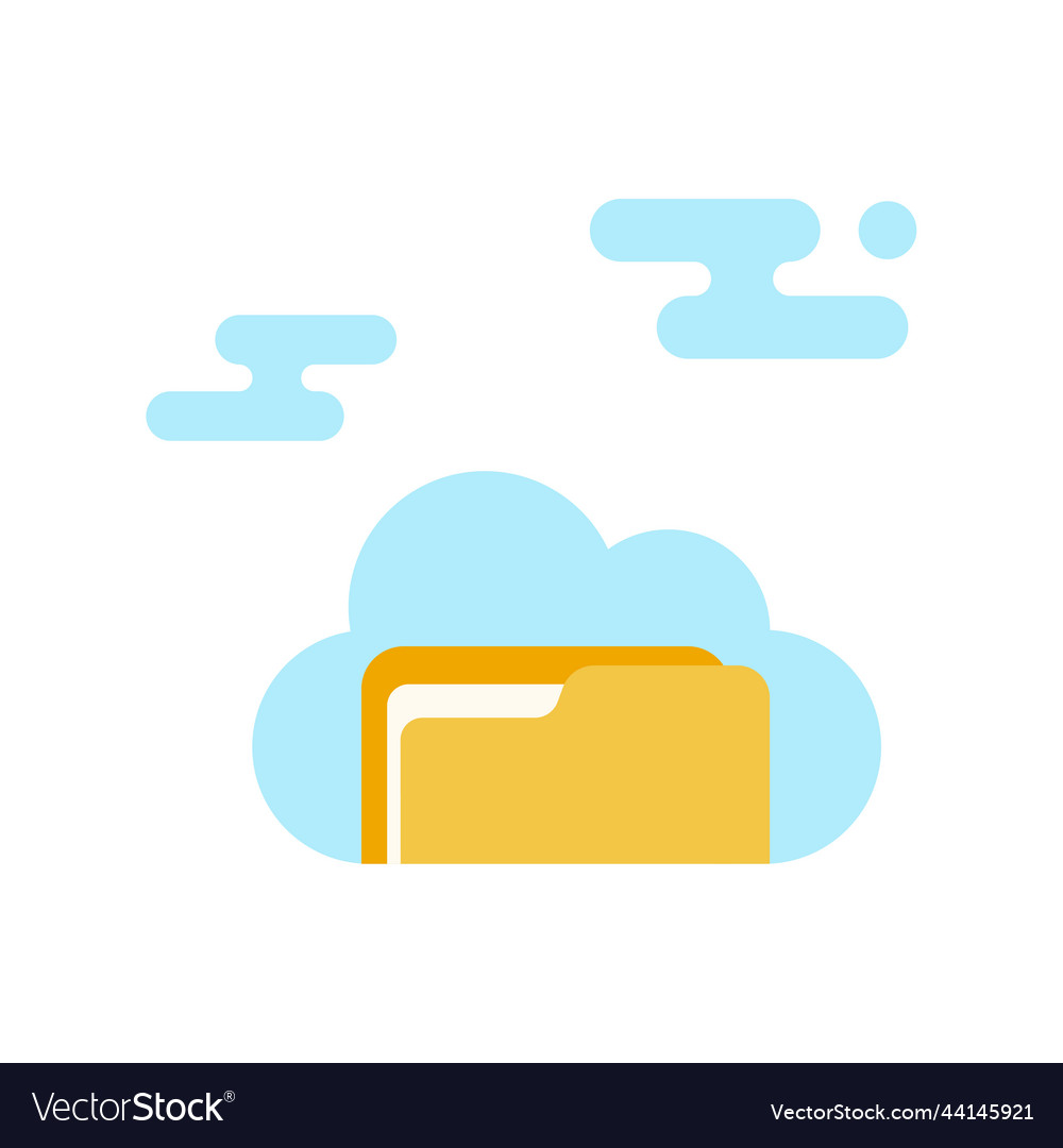 Datenbankserver Datenspeichertechnologie auf Cloud vector image Datenbankserver Datenspeichertechnologie auf Cloud