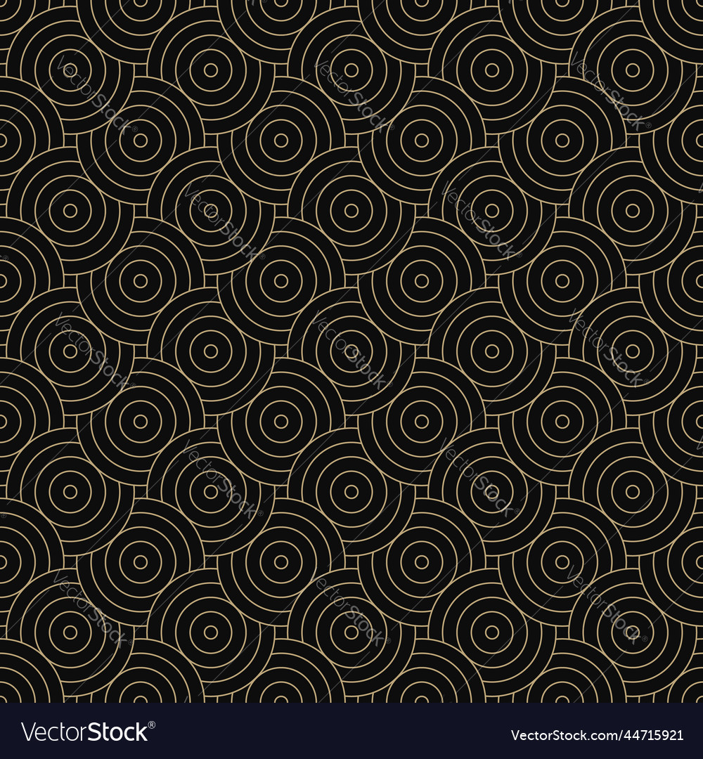 Geometric pattern background with circles vector image Geometric pattern background with circles