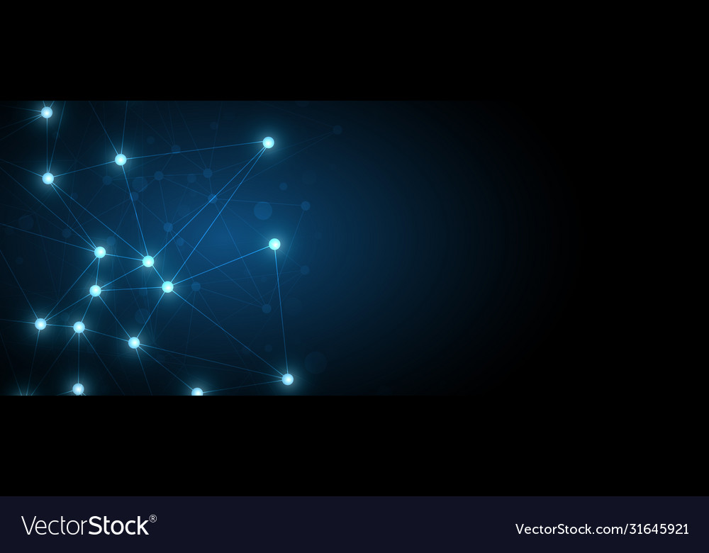 Hi-tech digital data connection system vector image Hi-tech digital data connection system