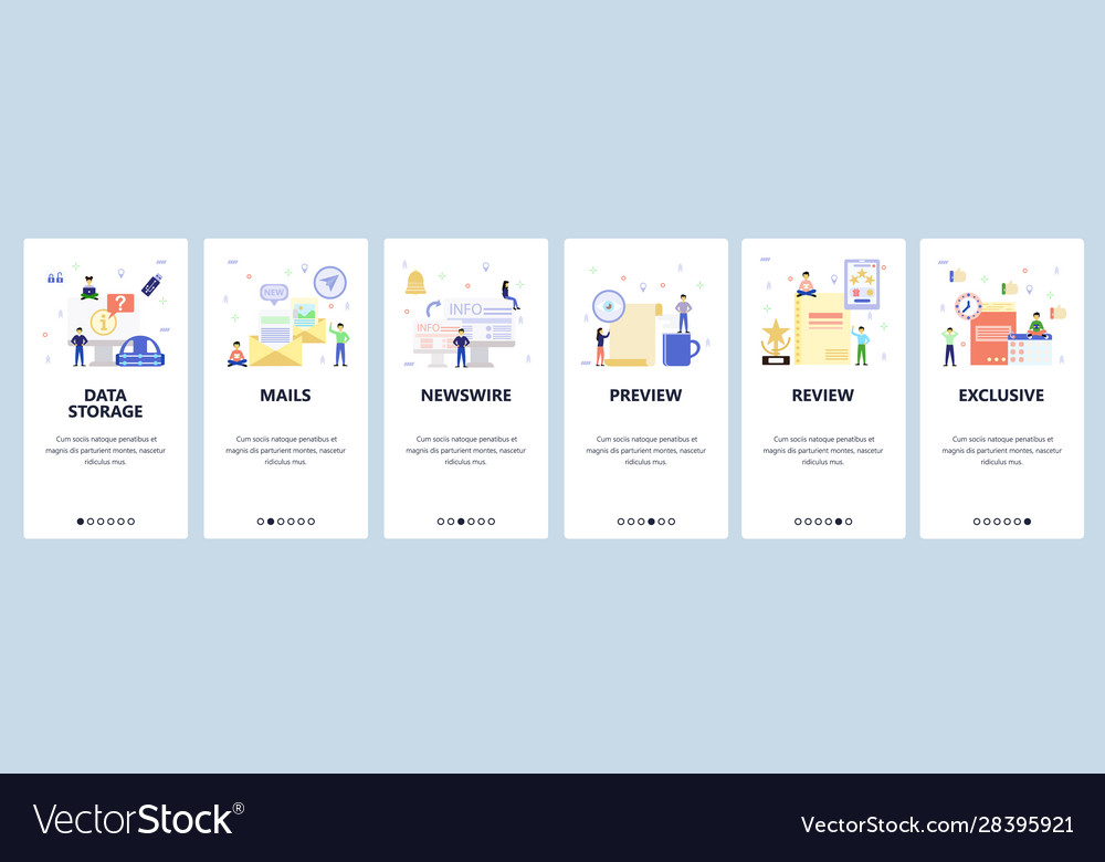Mobile app onboarding screens data storage
