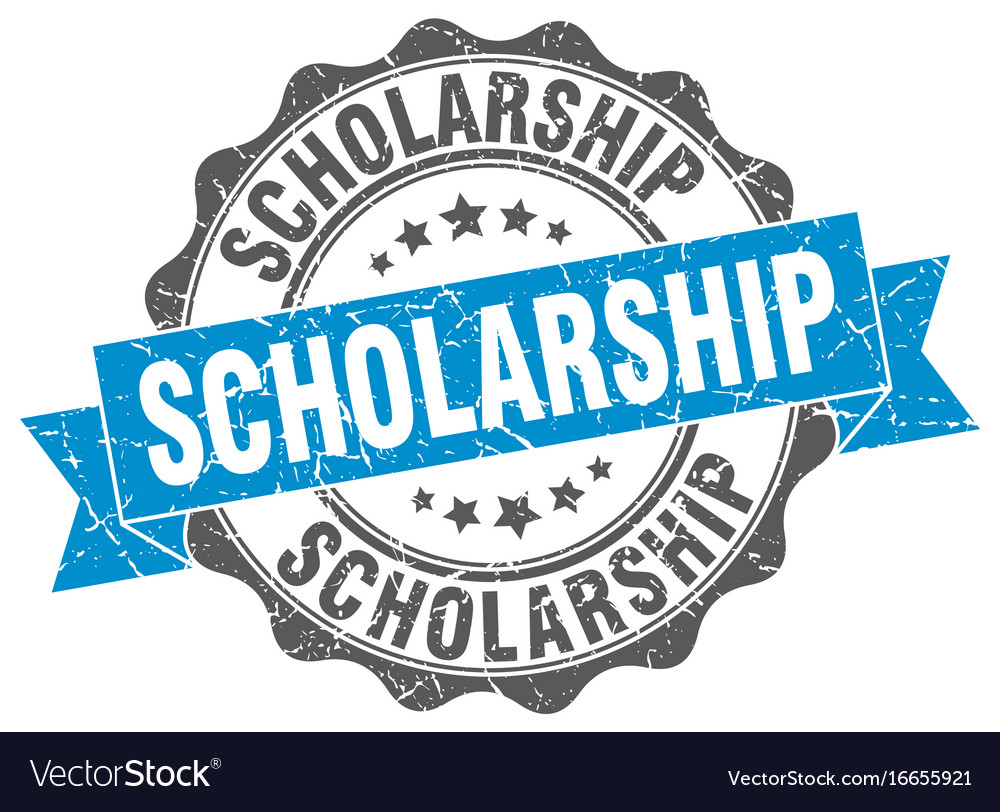 Scholarship stamp sign seal Royalty Free Vector Image