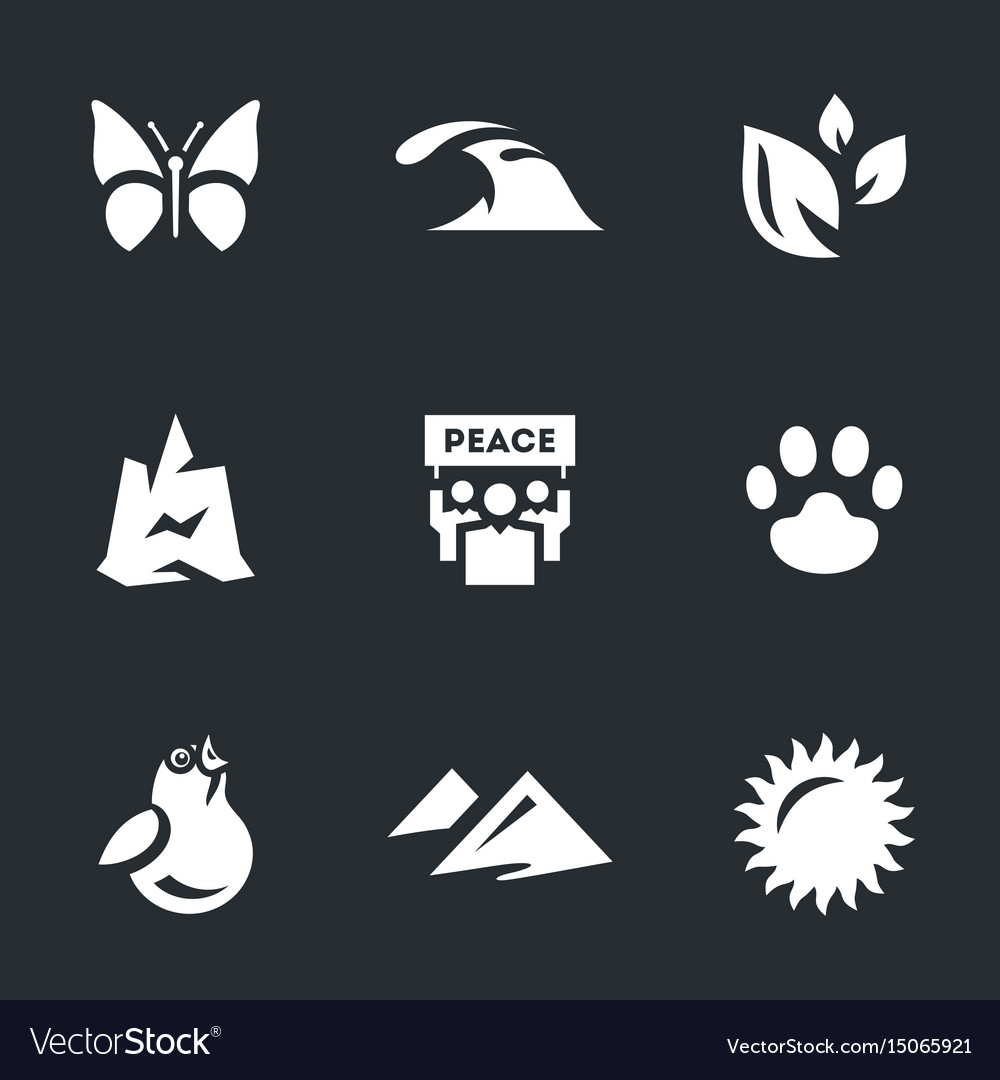 Set of environment protection icons