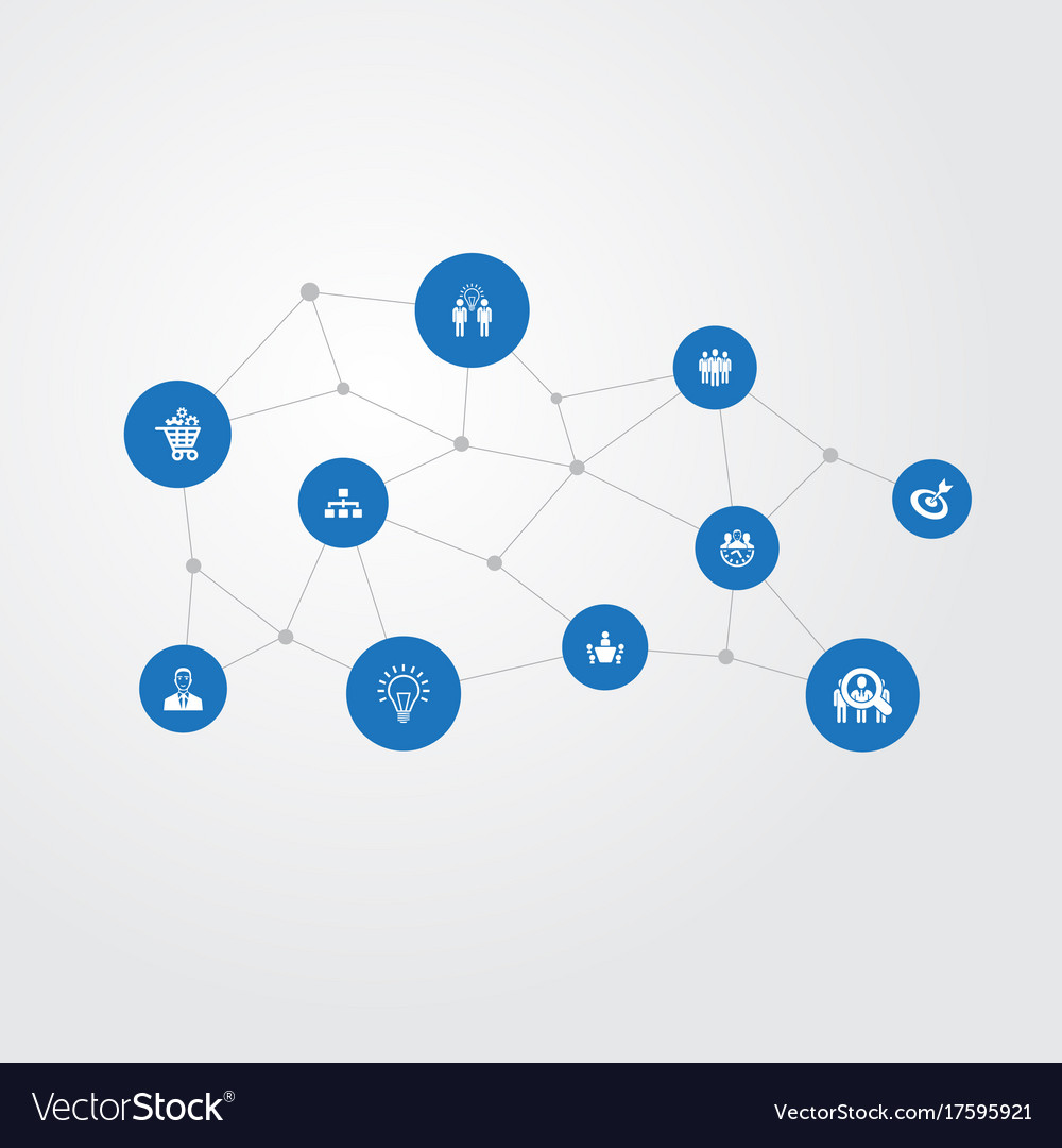 Set of simple strategy icons