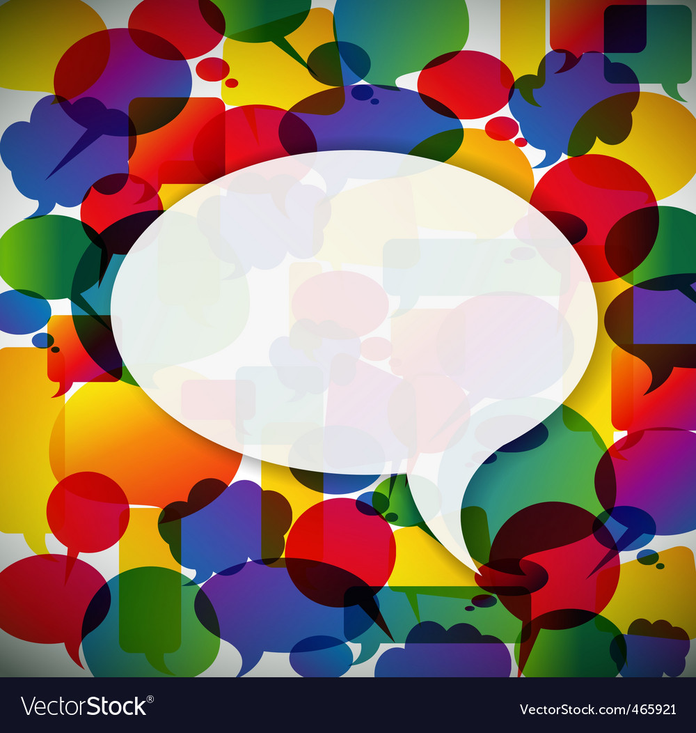 Speech Bubble Pattern Background
