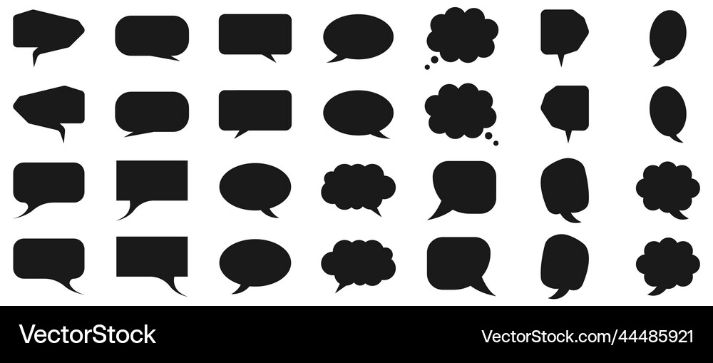 Speech bubbles Royalty Free Vector Image - VectorStock