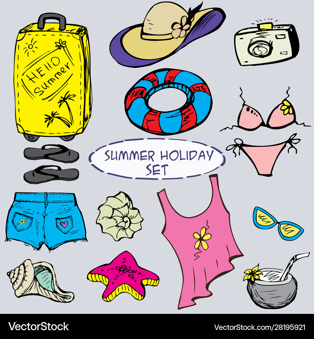 Summer holiday Royalty Free Vector Image - VectorStock
