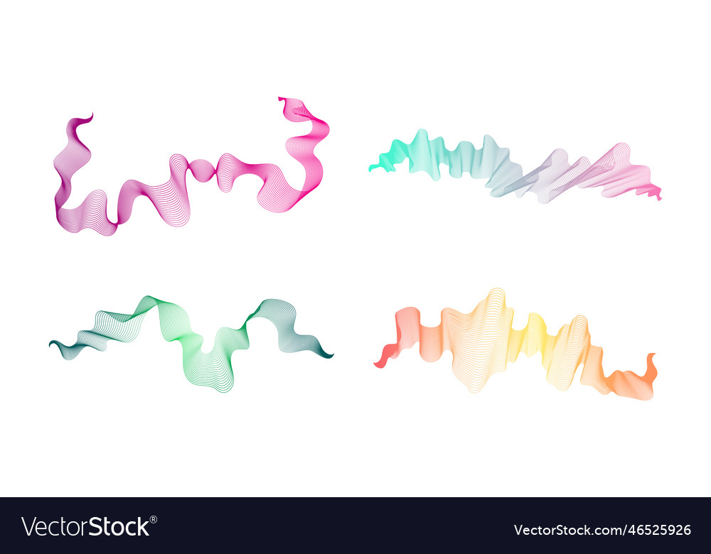 Abstract backdrop with wave gradient lines vector image Abstract backdrop with wave gradient lines