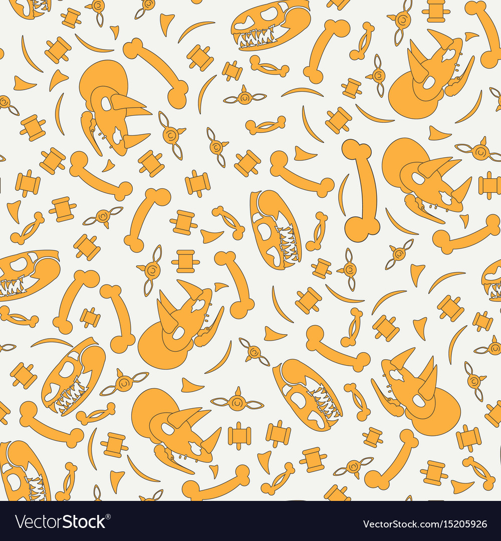 Abstract paleontologic seamless background pattern