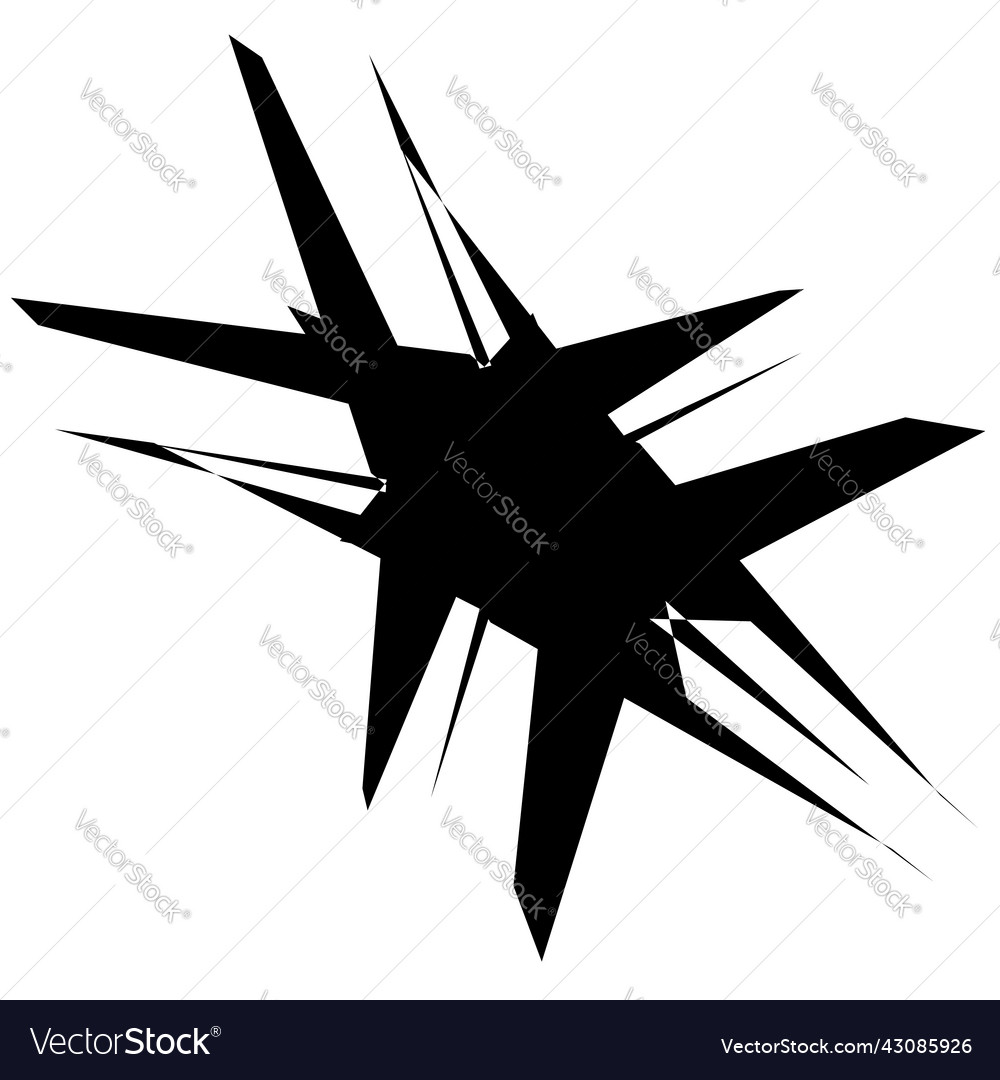 Abstractionist abstract geometric shape element