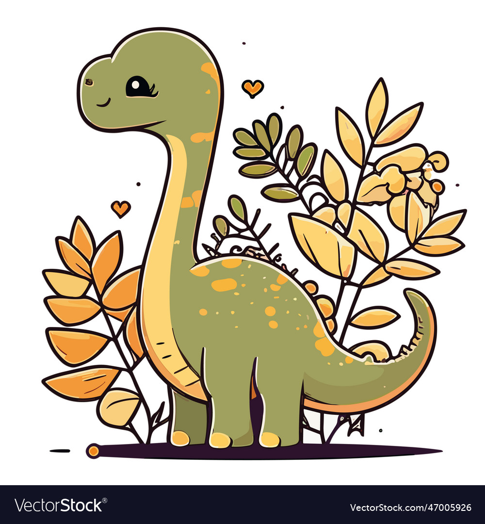 Premium Vector  Cute little dinosaur playing with butterflies