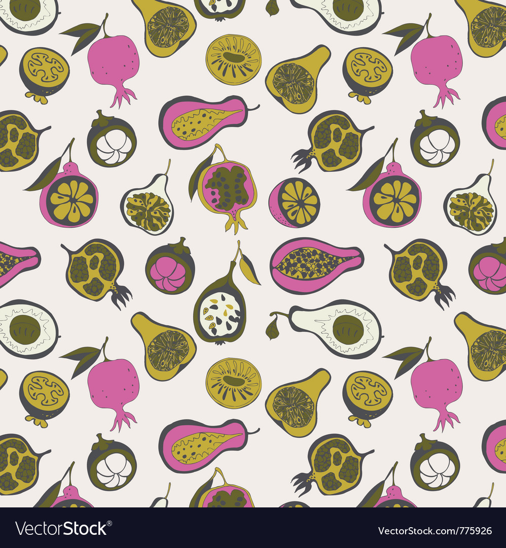 Fruit wallpaper Royalty Free Vector Image - VectorStock