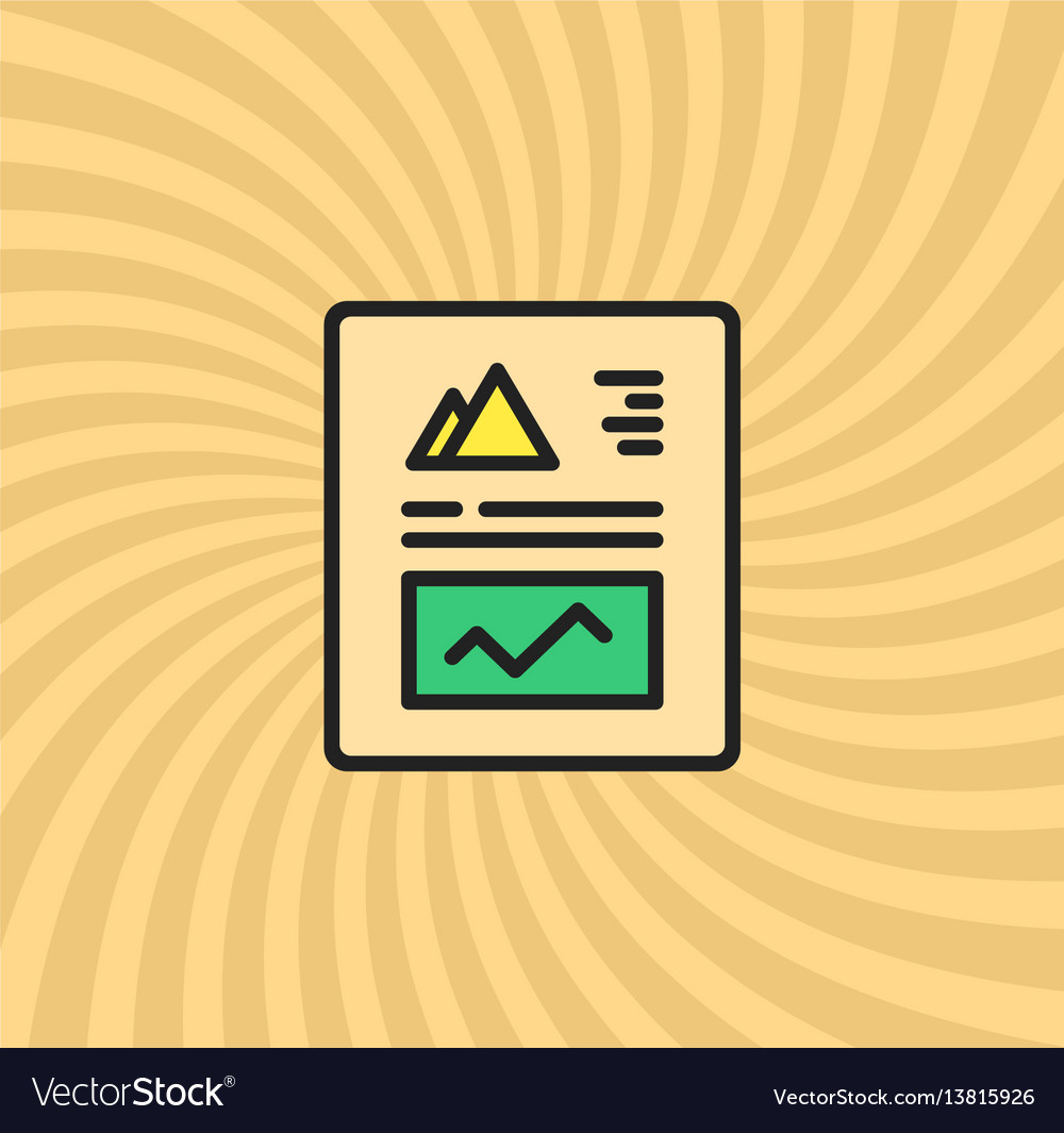 Graphics and charts document icon