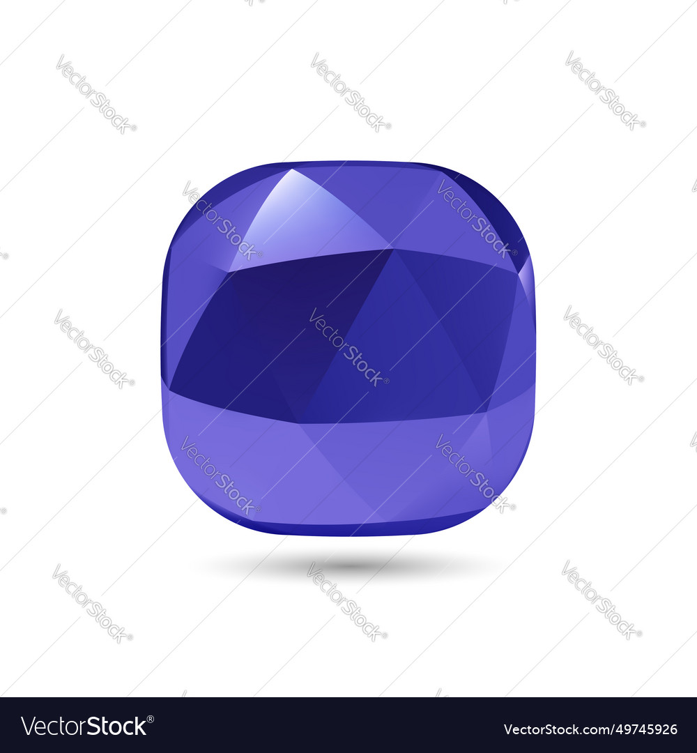 Low poly object vector image Low poly object