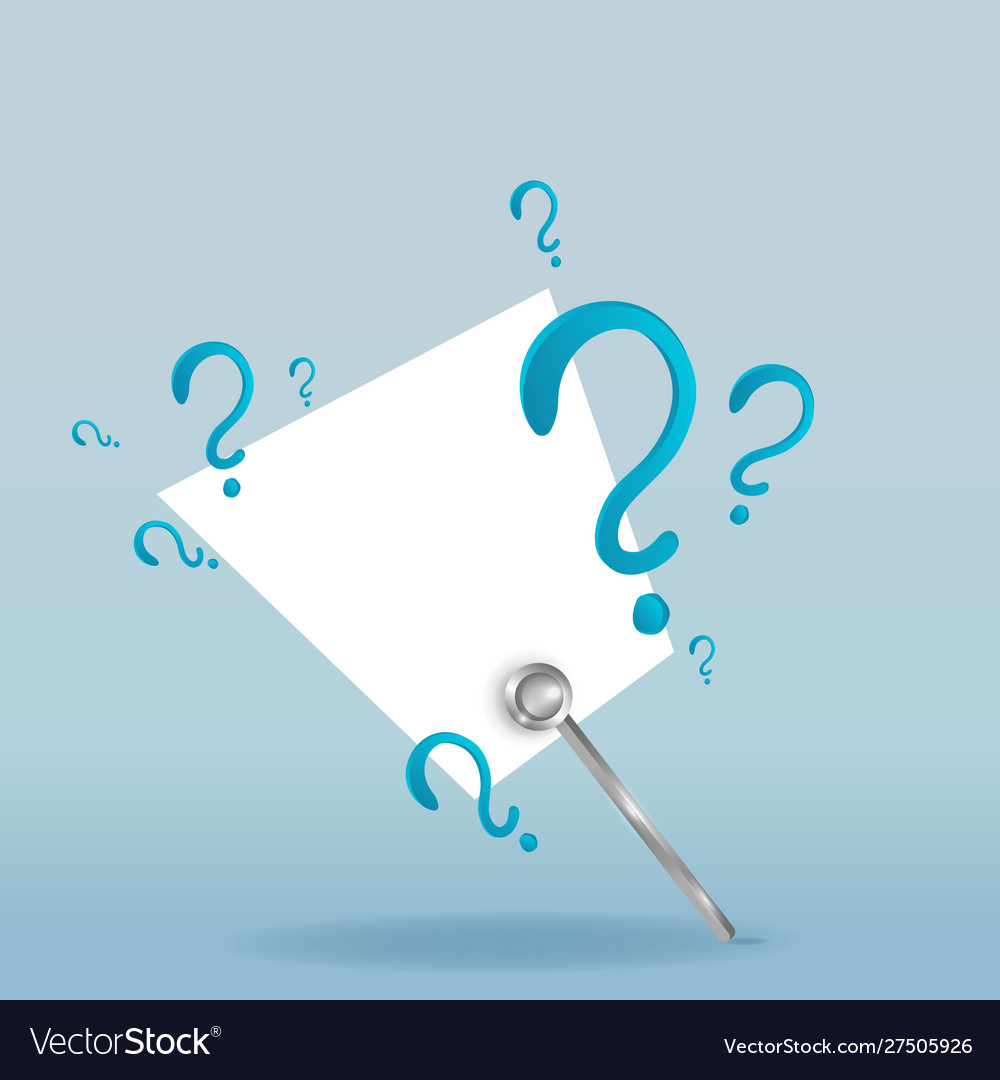 Question signs colorful problem and priority vector image Question signs colorful problem and priority