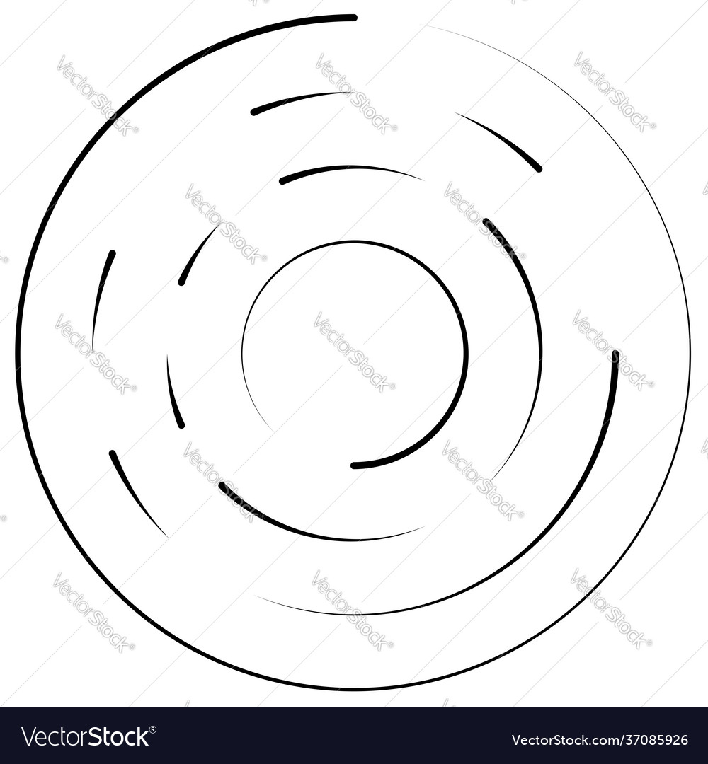 Segmented circular concentric circle element