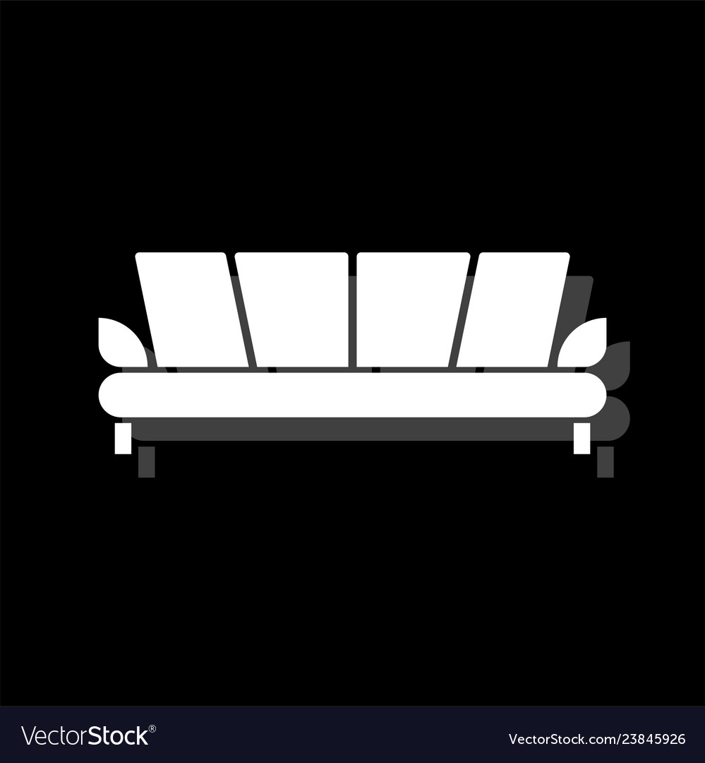 Sofa icon flat