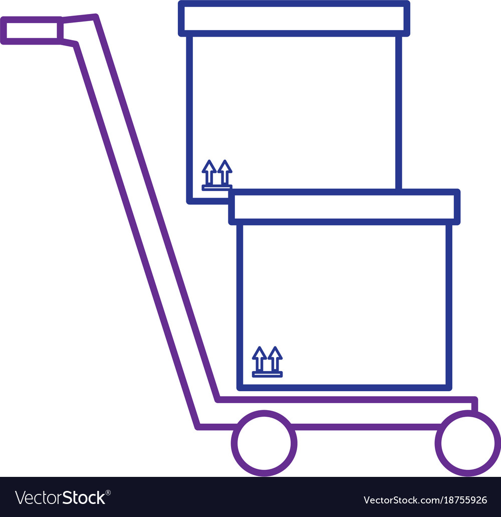 Storage cart with boxes