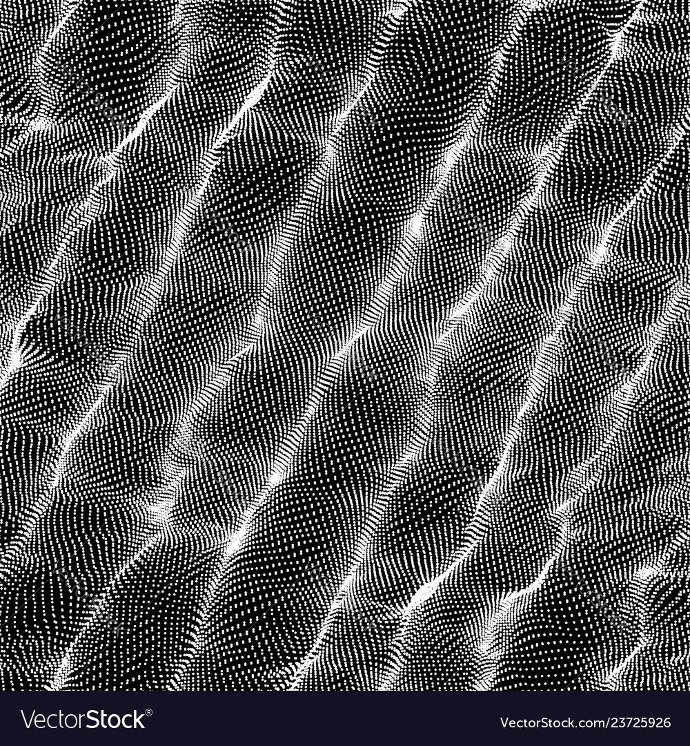 Wave pattern abstract background texture 3d grid vector image Wave pattern abstract background texture 3d grid