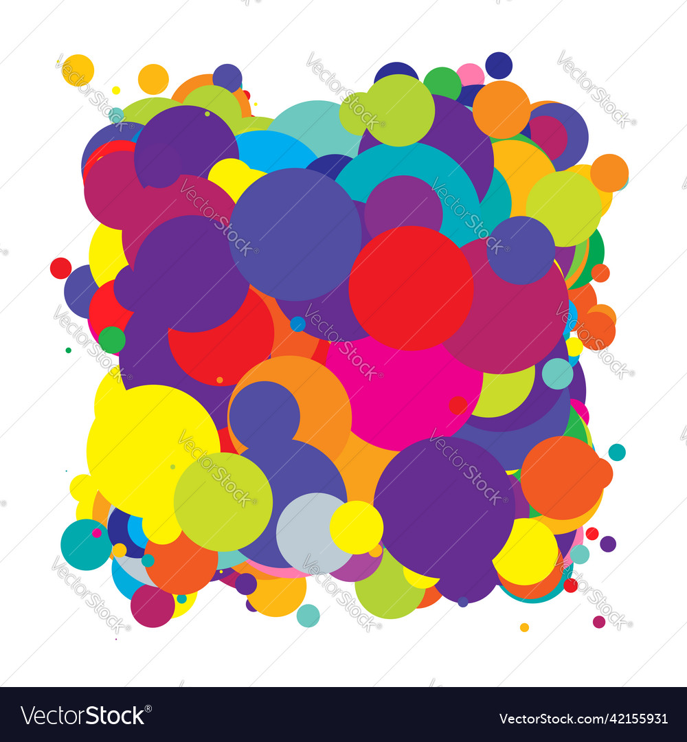 Abstract overlapping circles pattern