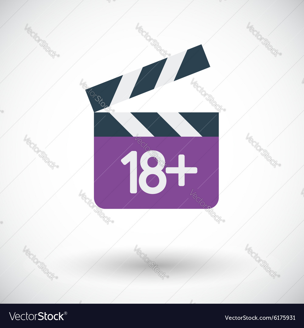 Adult movie clapper Royalty Free Vector Image - VectorStock