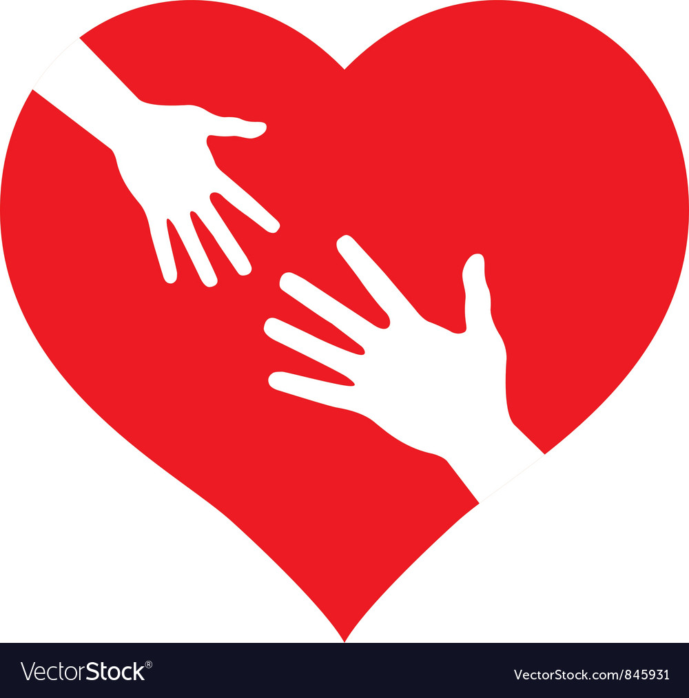 Child s hand and adult Royalty Free Vector Image