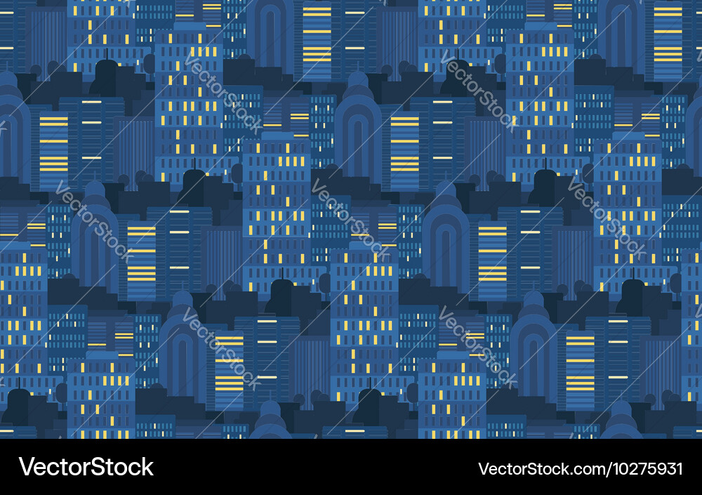 City seamless pattern Royalty Free Vector Image