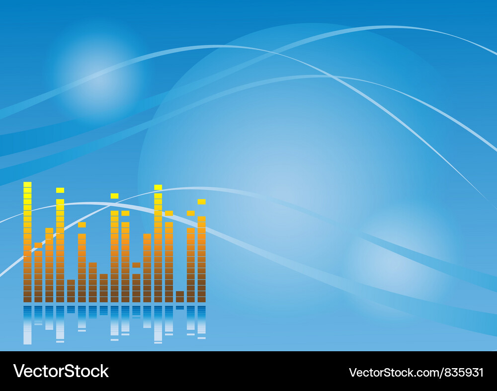 Eps hi tech blue background Royalty Free Vector Image