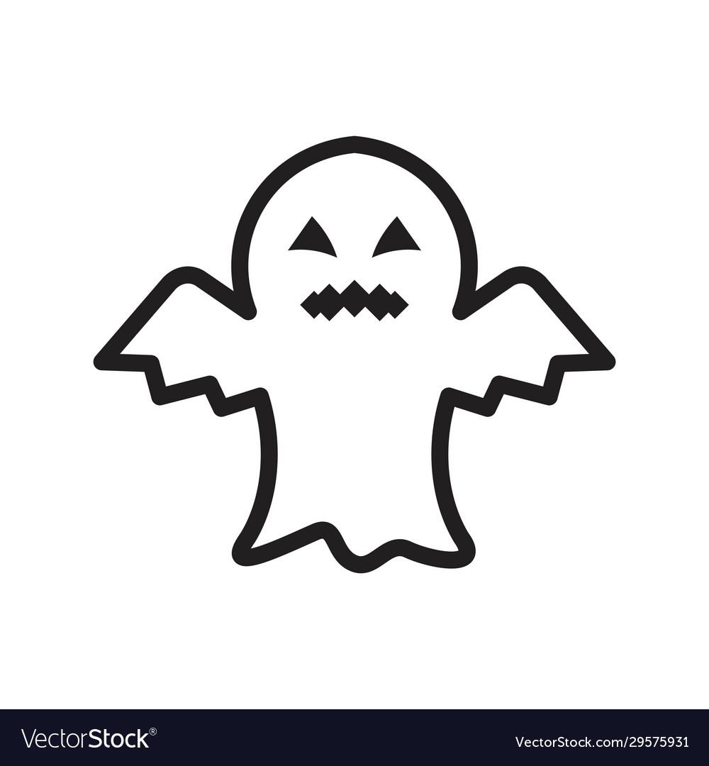 Ghost icon for graphic and web design vector image Ghost icon for graphic and web design