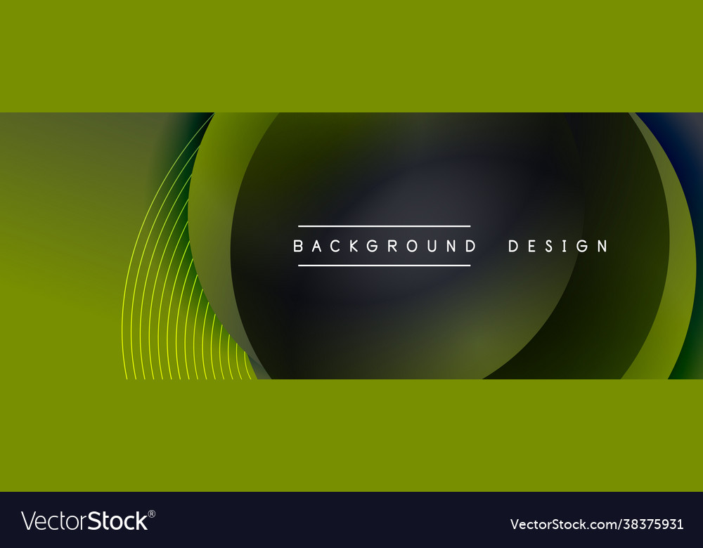 Gradient circles with shadows techno