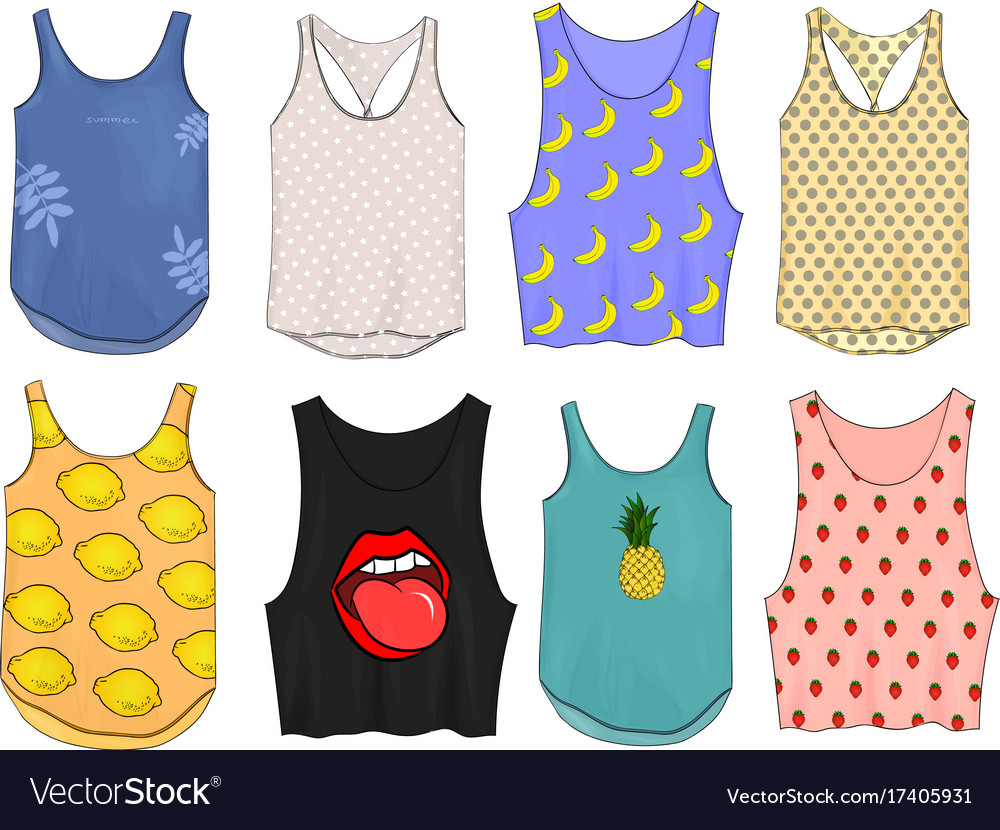 Hand Drawn Fashion Isolated On White Background Vector Image Hand Drawn Fashion Isolated On White Background Vector Image